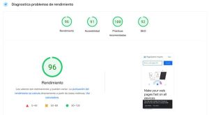 velocidad carga web rendimiento